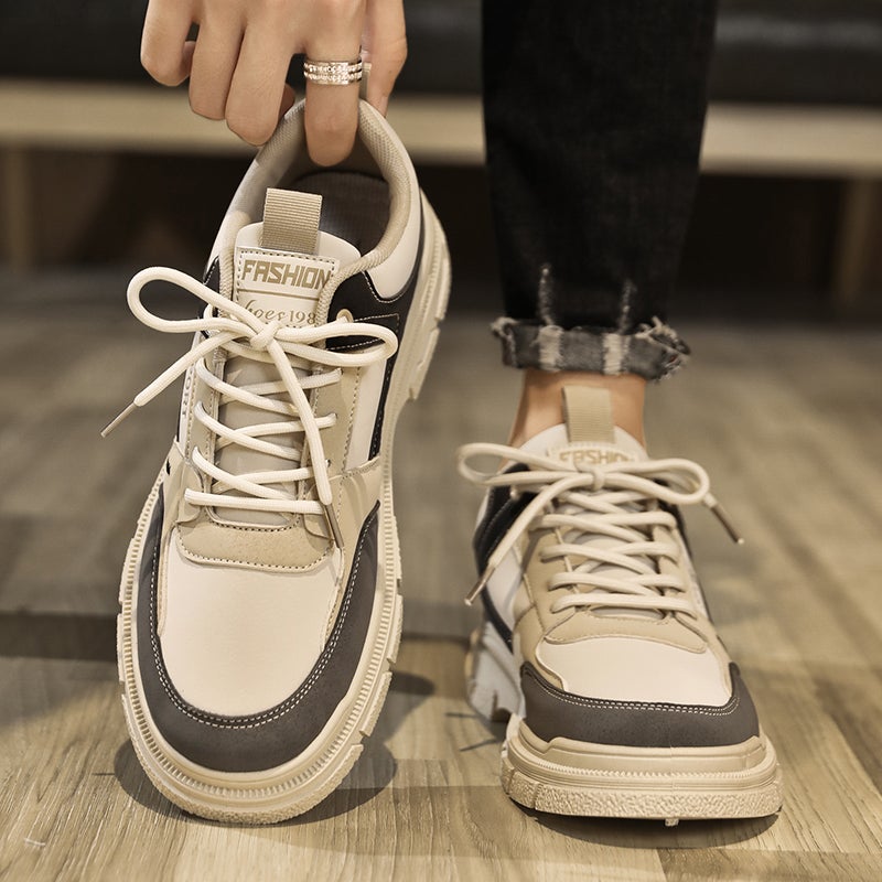 Men'S Shoes Work Casual Sports Board Shoes Thick-Soled Labor Insurance Shoes Low-Top Workwear Martin Trendy Boots - Image 4